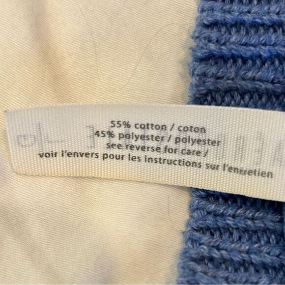 Aeropostale Women's Blue Knit V-Neck Long Sleeves Crop Pullover Sweater Size L/G - Picture 4 of 9